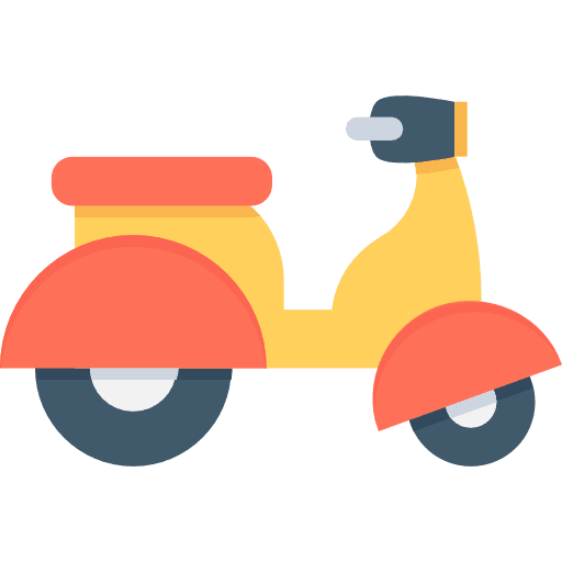 Scooter scooter transportation motorcycle icon