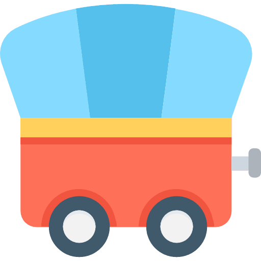 Carriage horses transport old icon