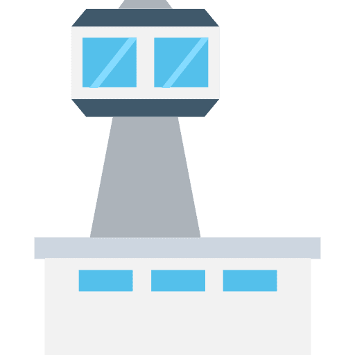 Airport commerce and shopping airport waiting room icon