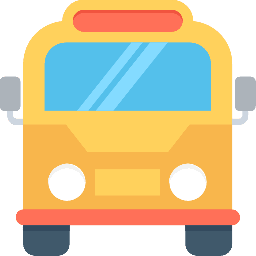 School bus vehicle public transport transport icon