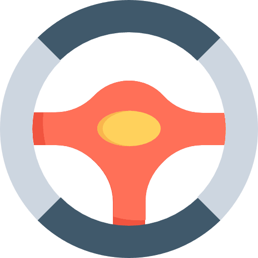 Steering wheel transportation driving steering wheel icon