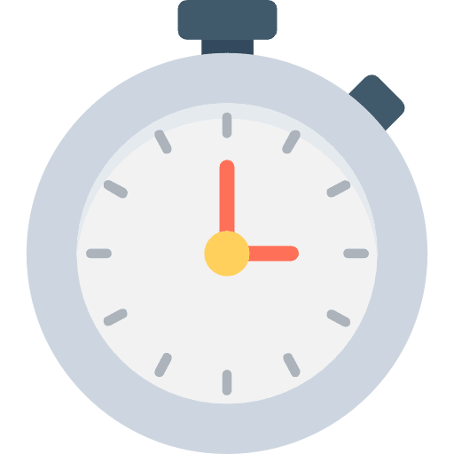 Stopwatch chronometer wait time and date icon