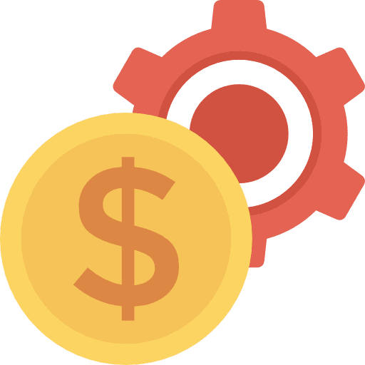 Payment dollar symbol coin business and finance icon