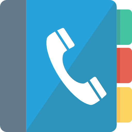 Phone book emails contacts miscellaneous icon