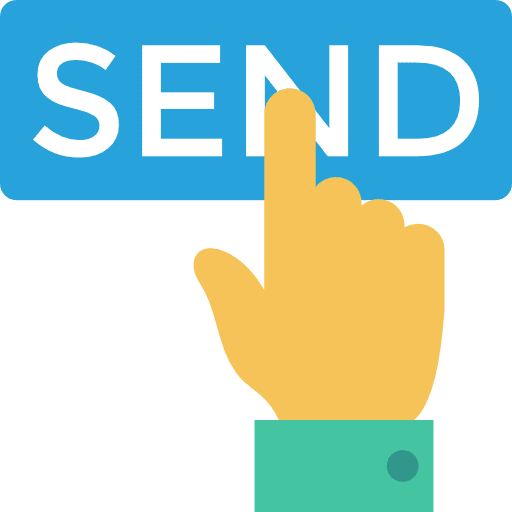 Send hands and gestures send hand icon