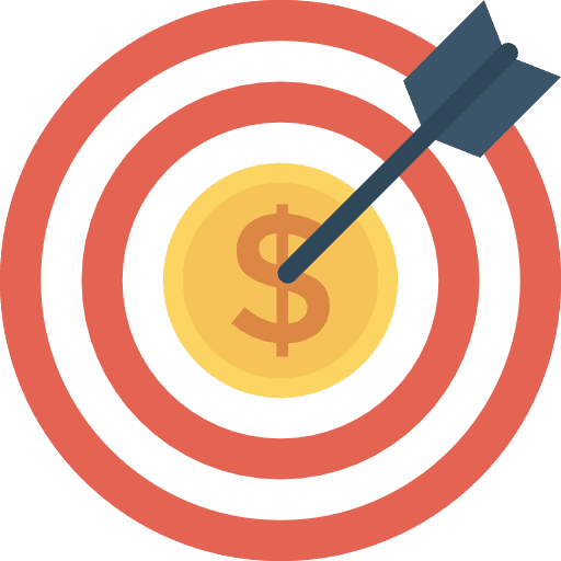 Target arrow target darts icon