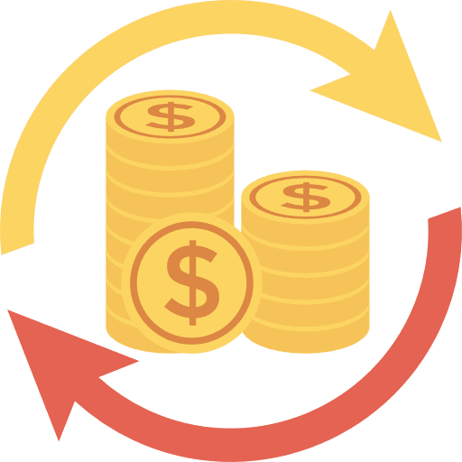 Coin currency dollar business and finance icon