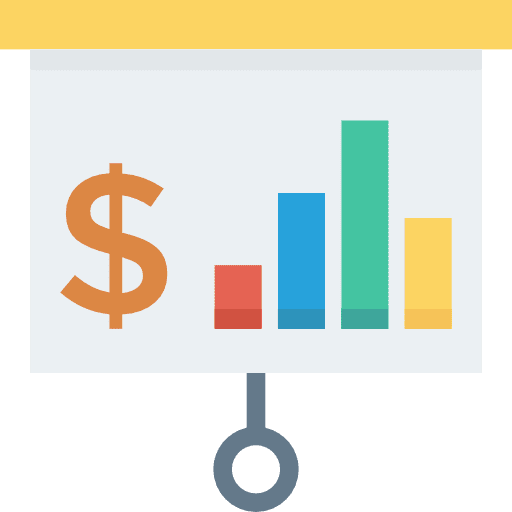 Presentation financial finances statistics icon