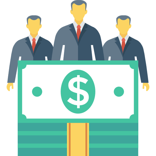 Salary businessman salary money icon