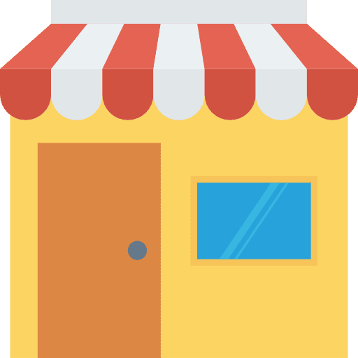 Shop shopping store business and finance shopper icon
