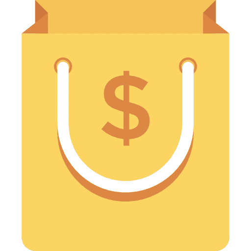 Shopping bag shopper shopping business icon