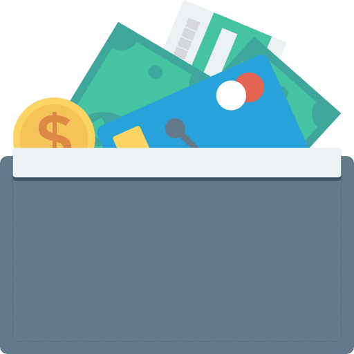 Wallet payment method bill wallet icon