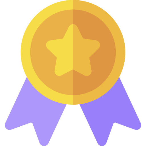 Medal certificate sports and competition winner icon