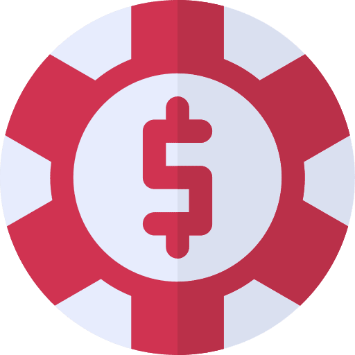 Poker chip poker gambling chip icon