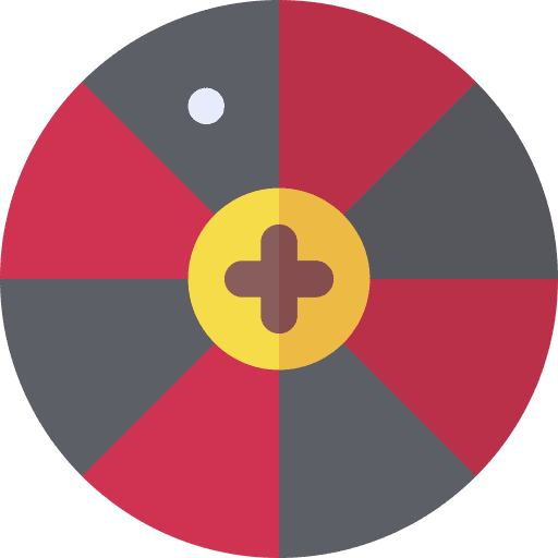 Roulette casino gaming gambling icon