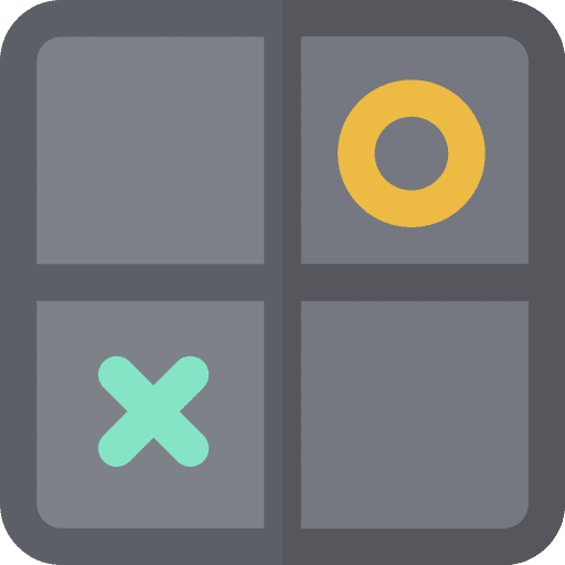 Tic tac toe game gaming hobbies and free time icon