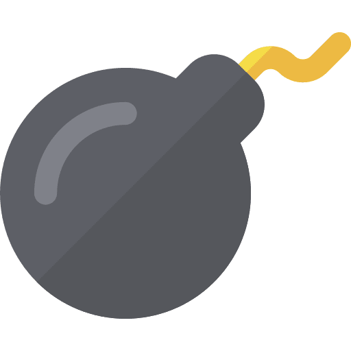 Bomb detonation miscellaneous terrorism icon