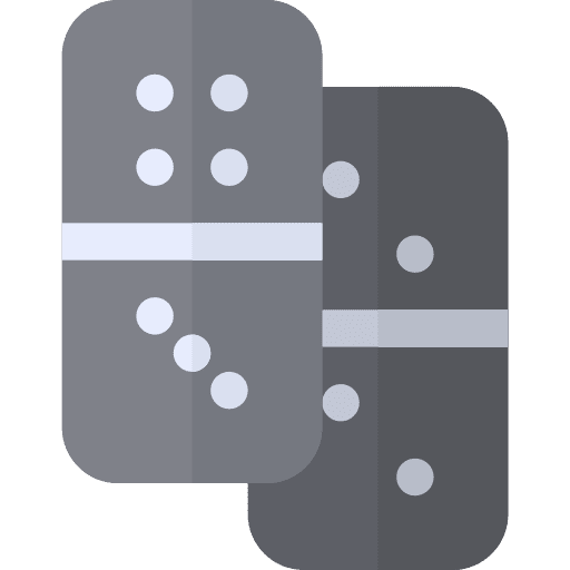 Domino pieces game gaming icon