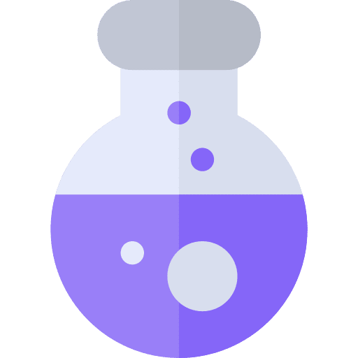 Flask science education tools and utensils icon