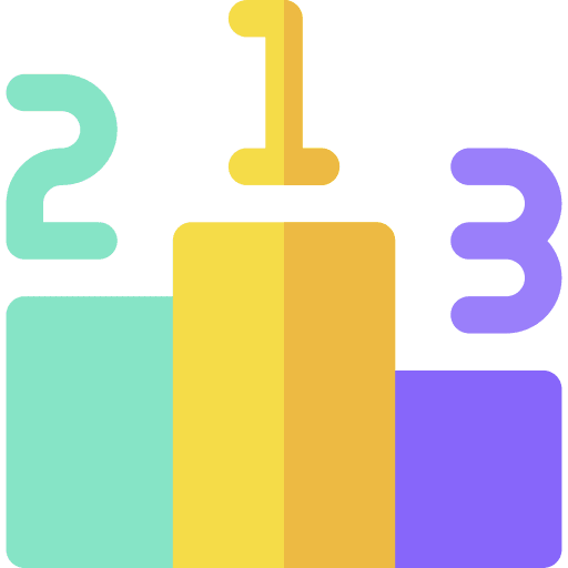 Podium winners best 123 icon