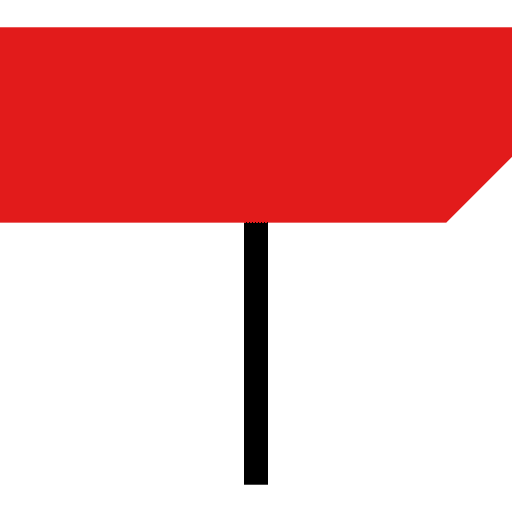 Panel directional sign road sign icon