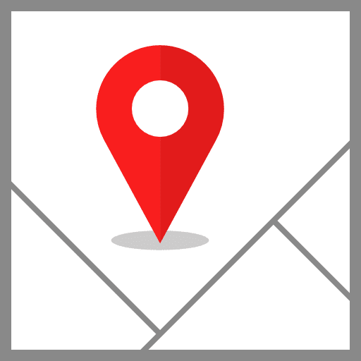 Pin map pointer maps and location signs icon