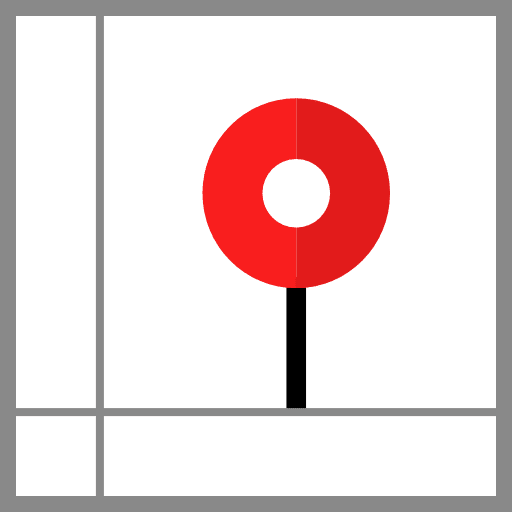 Map position maps and flags gps icon