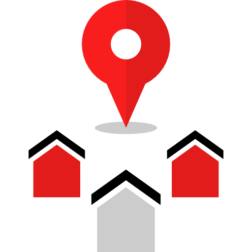 Home home map location signs icon