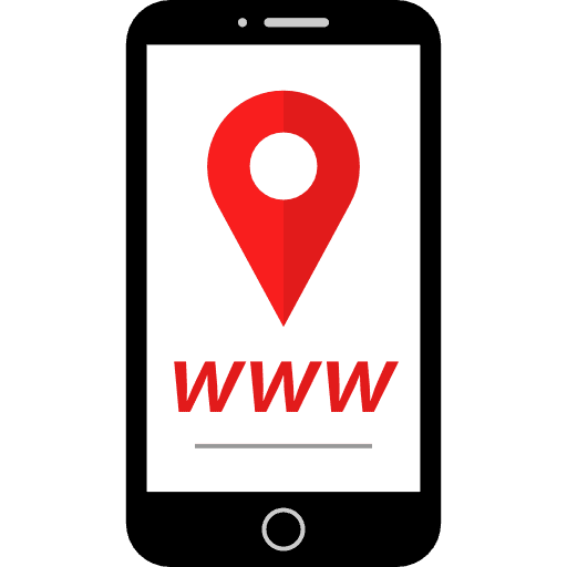 Smartphone smartphone maps and location cellphone icon
