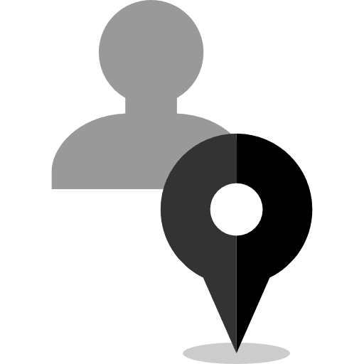 User map location signs map pointer icon