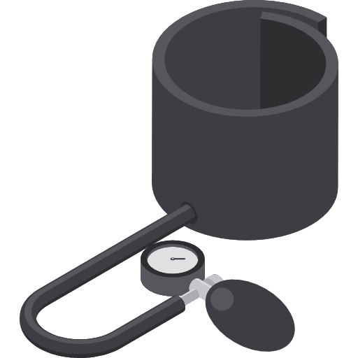 Sphygmomanometer medical blood pressure gauge healthcare and medical icon