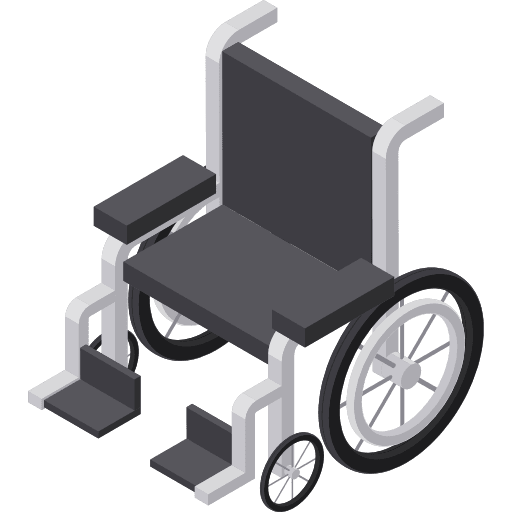 Wheelchair disabled healthcare and medical wheelchair icon