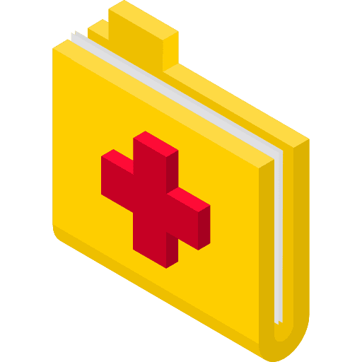 Folder medicine and health sign folders icon