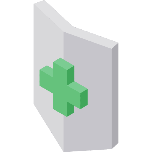 Health insurance hospital document medical icon