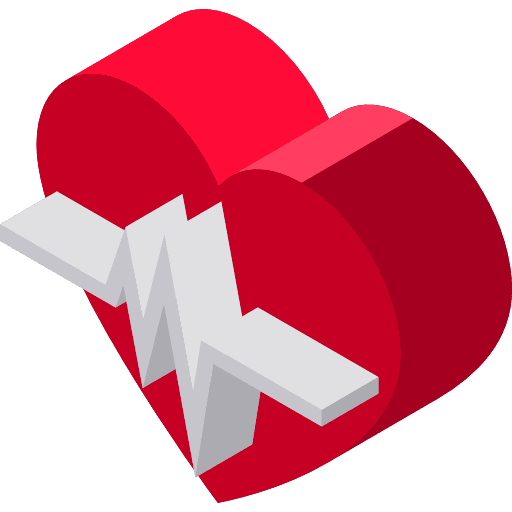 Heart heart rate electrocardiogram healthcare and medical icon