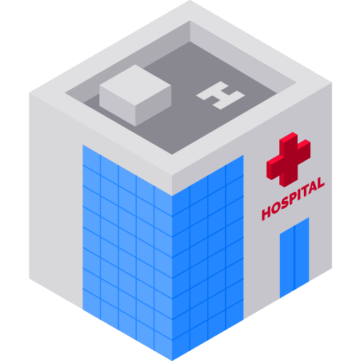 Hospital health clinic hospital architectonic icon