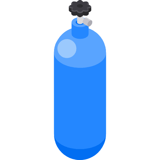 Oxygen tank diving sport healthcare and medical icon