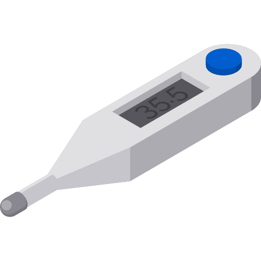 Thermometer healthcare and medical digital fahrenheit icon