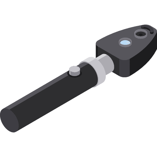 Ophtalmoscope medical kit medical tool icon