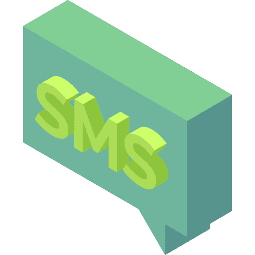 Sms talking chat interface icon