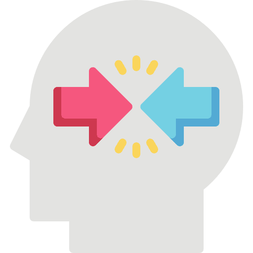 Conflict healthcare and medical psychology conflict icon