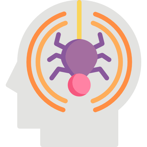 Phobia phobia medicine head icon