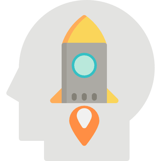 Startup motivation psychology medicine icon