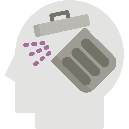 Clear psychology head motivation icon