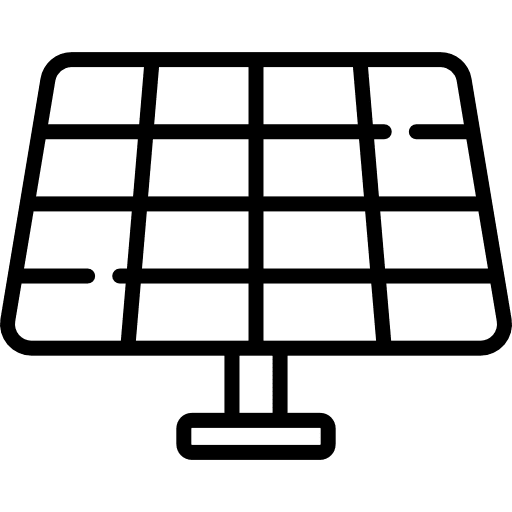 Solar panel solar energy ecological solar panels icon