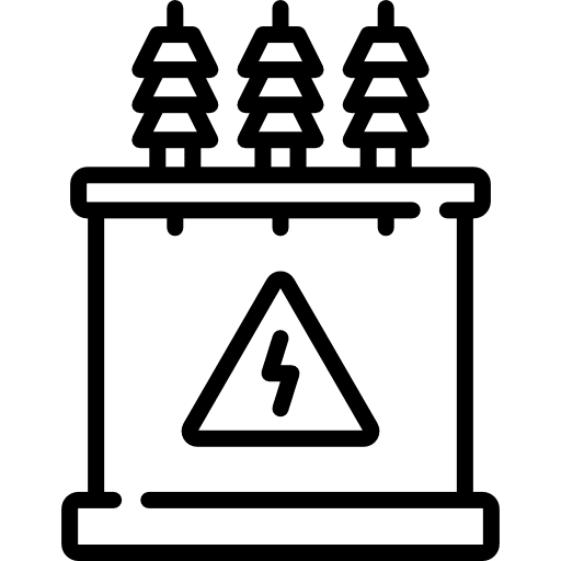 Transformer tesla coil energy voltage icon