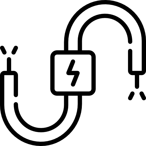 Wire power cable wire plugs icon