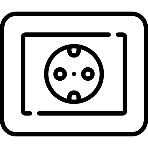 Power socket socket construction and tools power socket icon