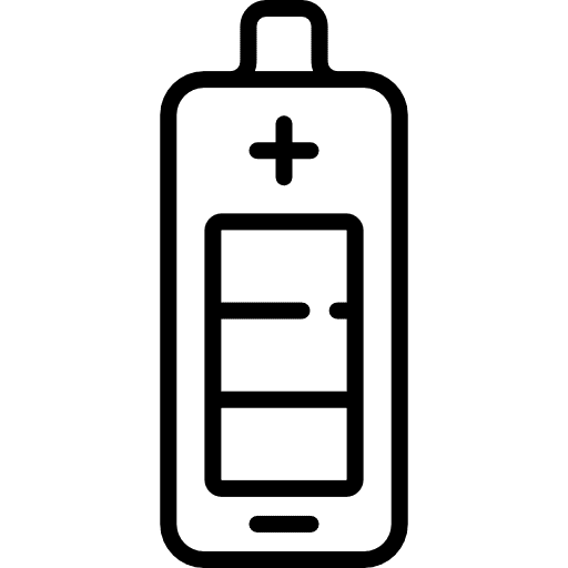 Battery battery status battery level technology icon