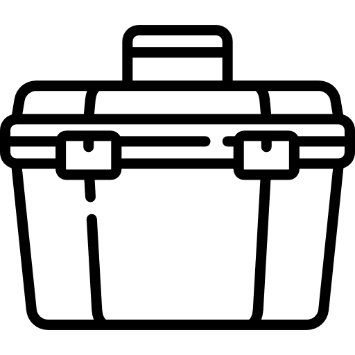 Toolbox construction and tools construction home repair icon